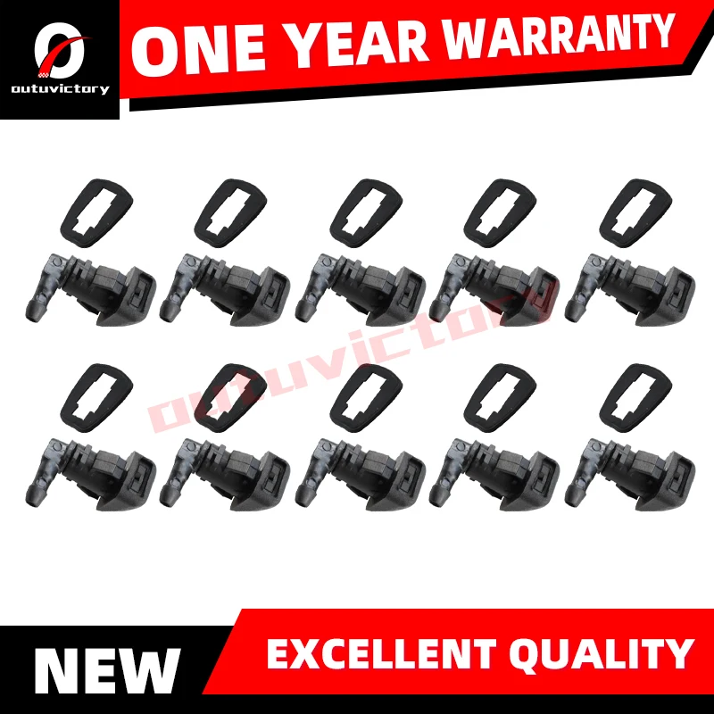 

10Pcs Car Front Windshield Washer Spray Jet Nozzle 68260029AA 2011-20 For Chrysler 300 2011-14 Dodge Charger