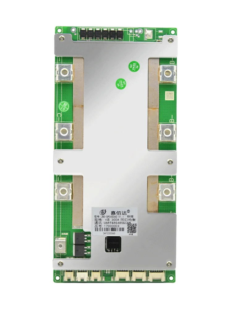 

JiaBaiDa High Current 250A 300A 4S 12V LiFePO4 Li-ion Smart BMS with RS485 CAN Heating Series Connect