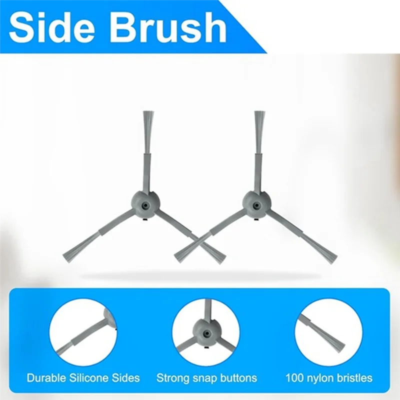 A005-16PCS Zubehör Kit Für Eufy Clean L50 /L50 SES /L60 /L60 Hybrid Roboter Staubsauger Wichtigsten Seite pinsel Filter Staubbeutel