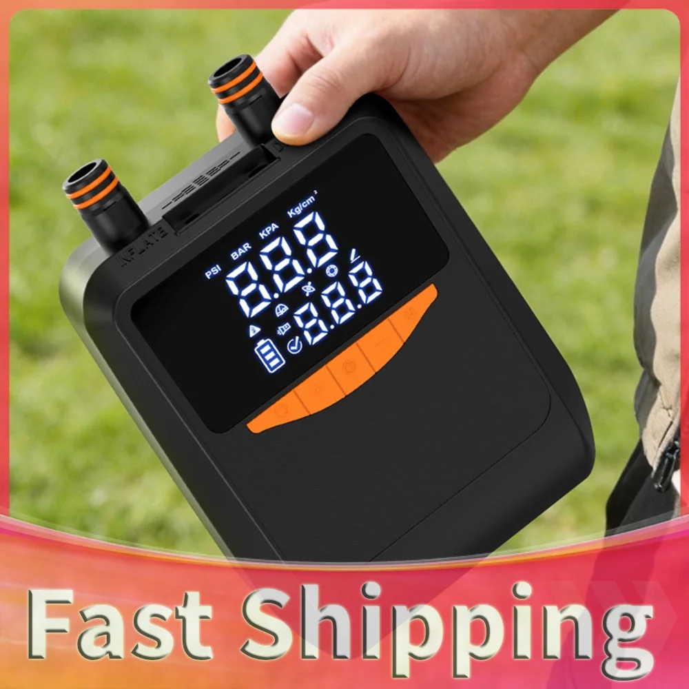 6000mAh Electric Paddle Board Pump Auto-Off Portable Tire Inflator 20PSI SUP Pump for Stand Up Paddle Boards Car Tires