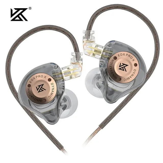 KZ EDX PRO X słuchawki przewodowe radio HIFI słuchawki douszne basu w uchu sportowy zestaw słuchawkowy gamingowy zestaw słuchawkowy redukcji szumów