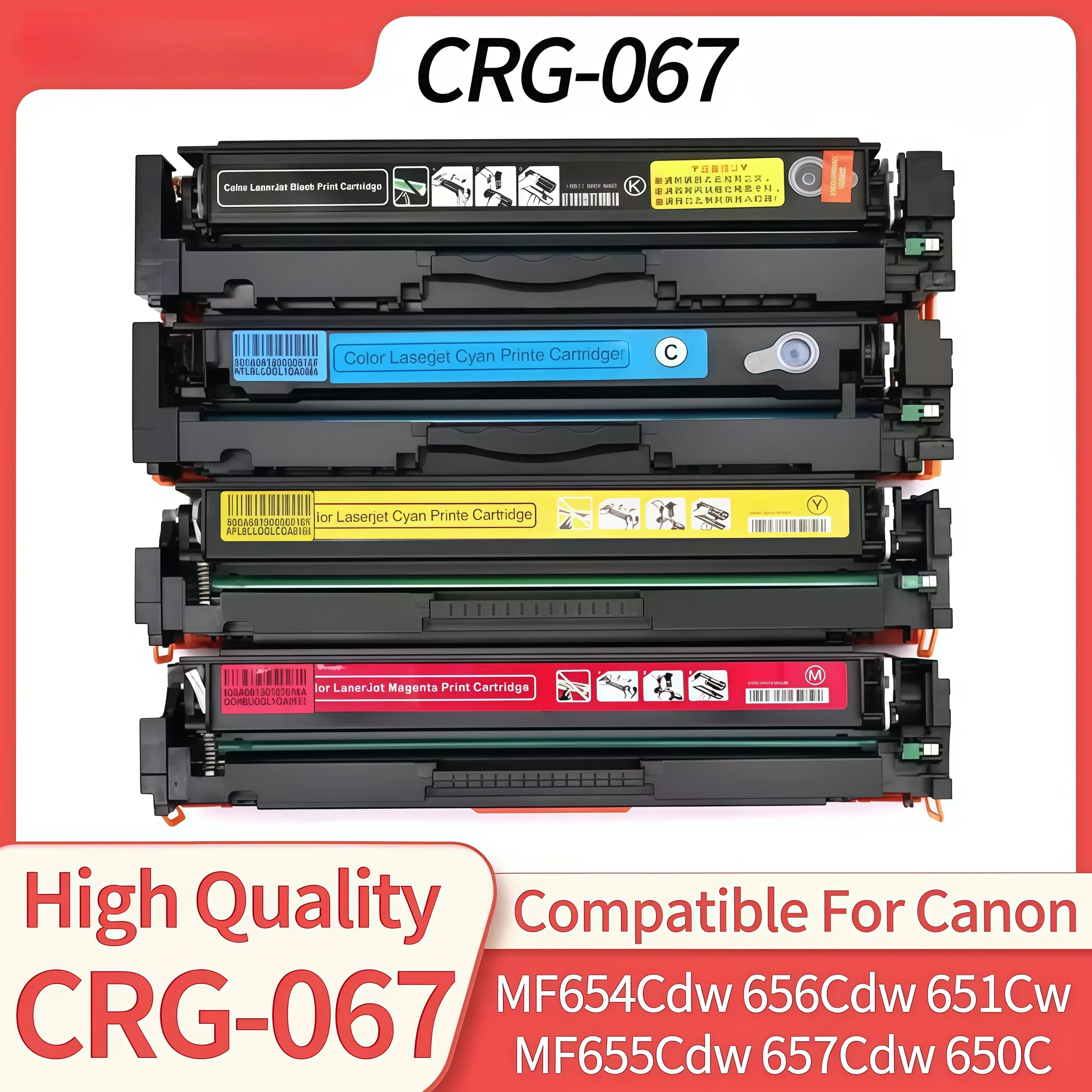 

CRG-067 crg067 067 Compatible Toner Cartridge for CANON MF654Cdw MF656Cdw MF651Cw MF655Cdw MF657Cdw LBP631Cw LBP633Cdw