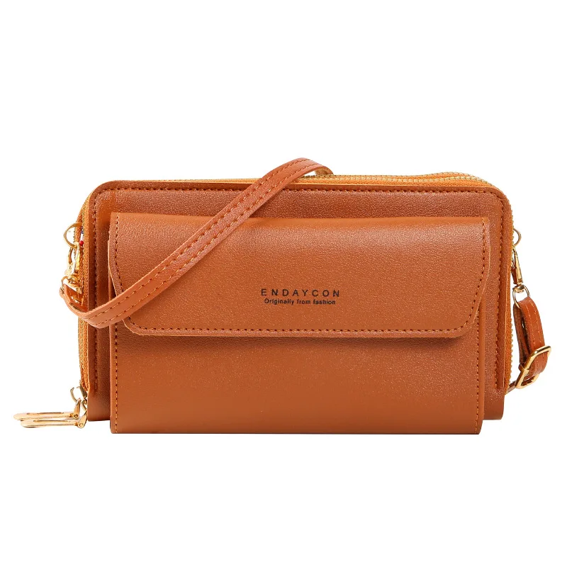 Torebki damskie Pu skórzane torby na ramię modne dwuwarstwowe o dużej pojemności damska torba typu Crossbody etui na karty przenośna torebka