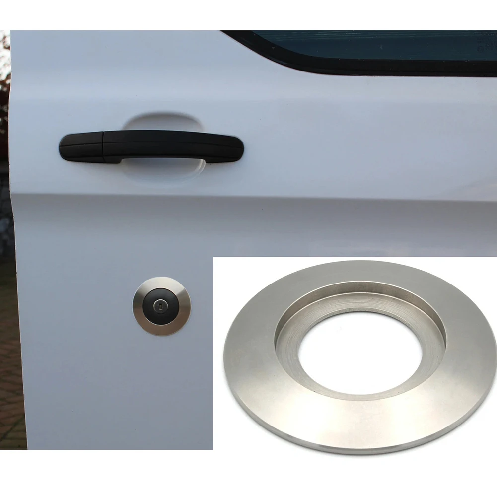 

For Ford Transit Custom Door Lock Security Surround 75mm Stainless Steel Direct Replace No Modifications Required