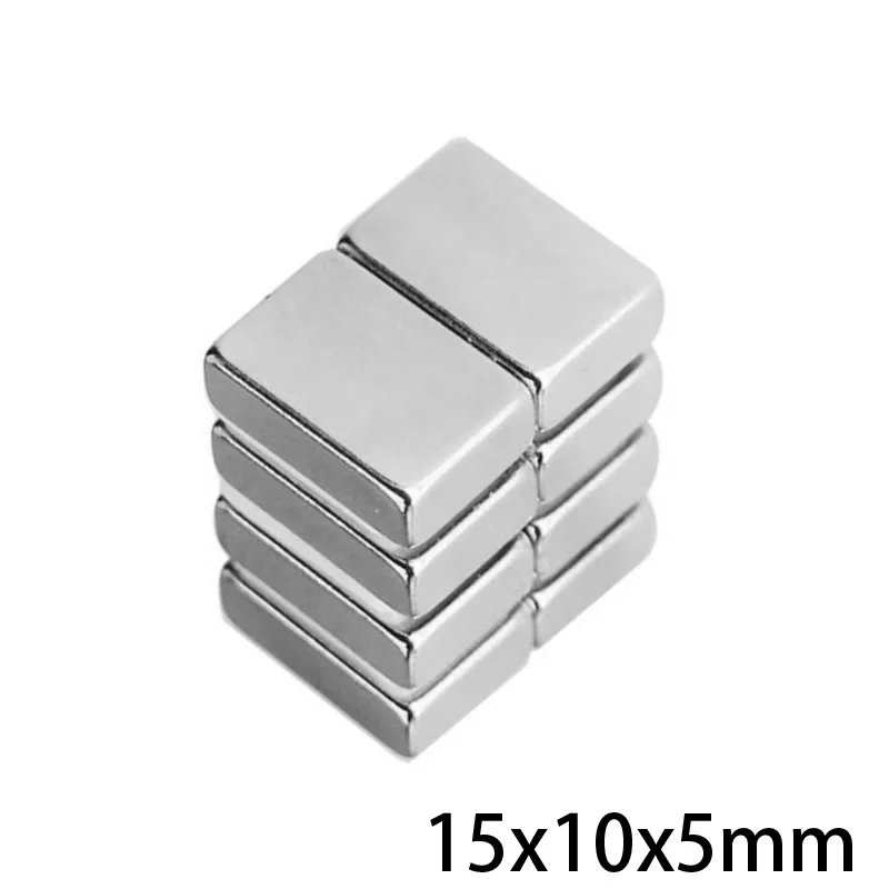 15x10x5 mm Cuboid Block Magnetic 15X10mm Strong Powerful Magnets 15x10x5mm For Home Refrigerators, Offices DIY 15*10*5