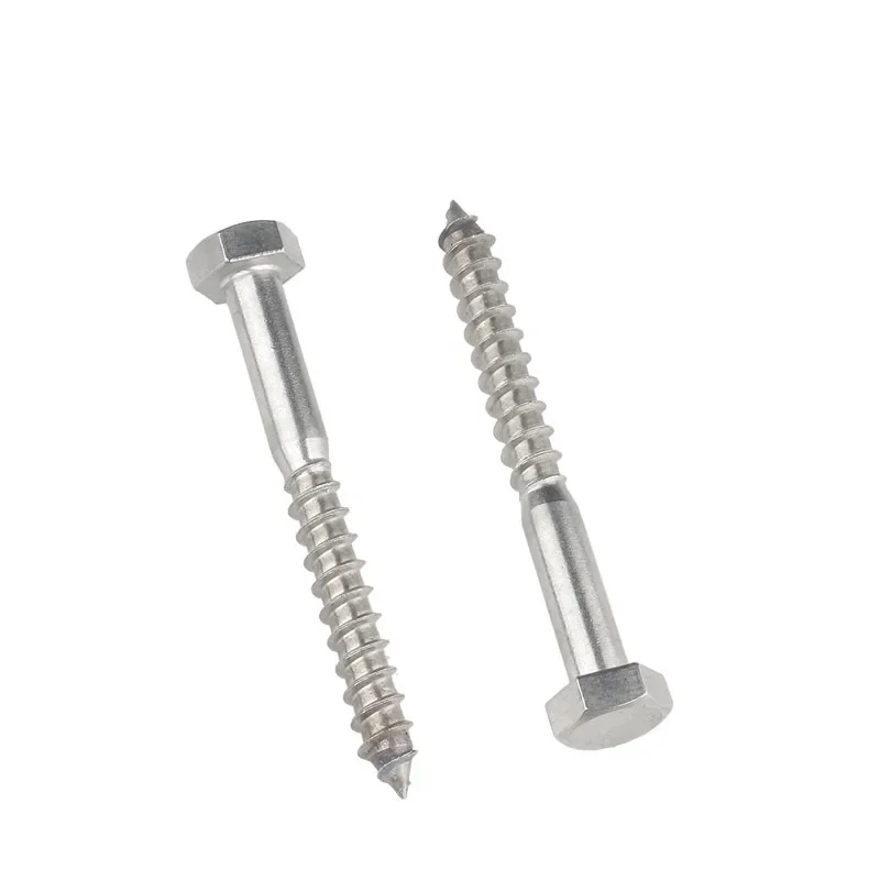 M6 M8 M10 M12 316 tornillo autorroscante hexagonal exterior de acero inoxidable tornillo de carpintería longitud 30mm-200mm