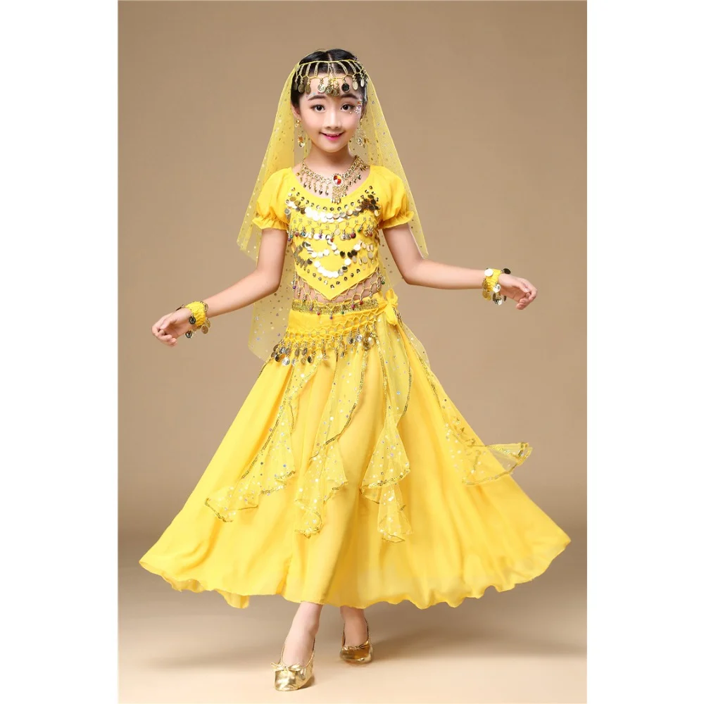 Children\'s Indian Dance Costume June 1 Dance Costume Girls\' Belly Dance Costume Belly Dance Belt  Costumes  Belly Dance Costume