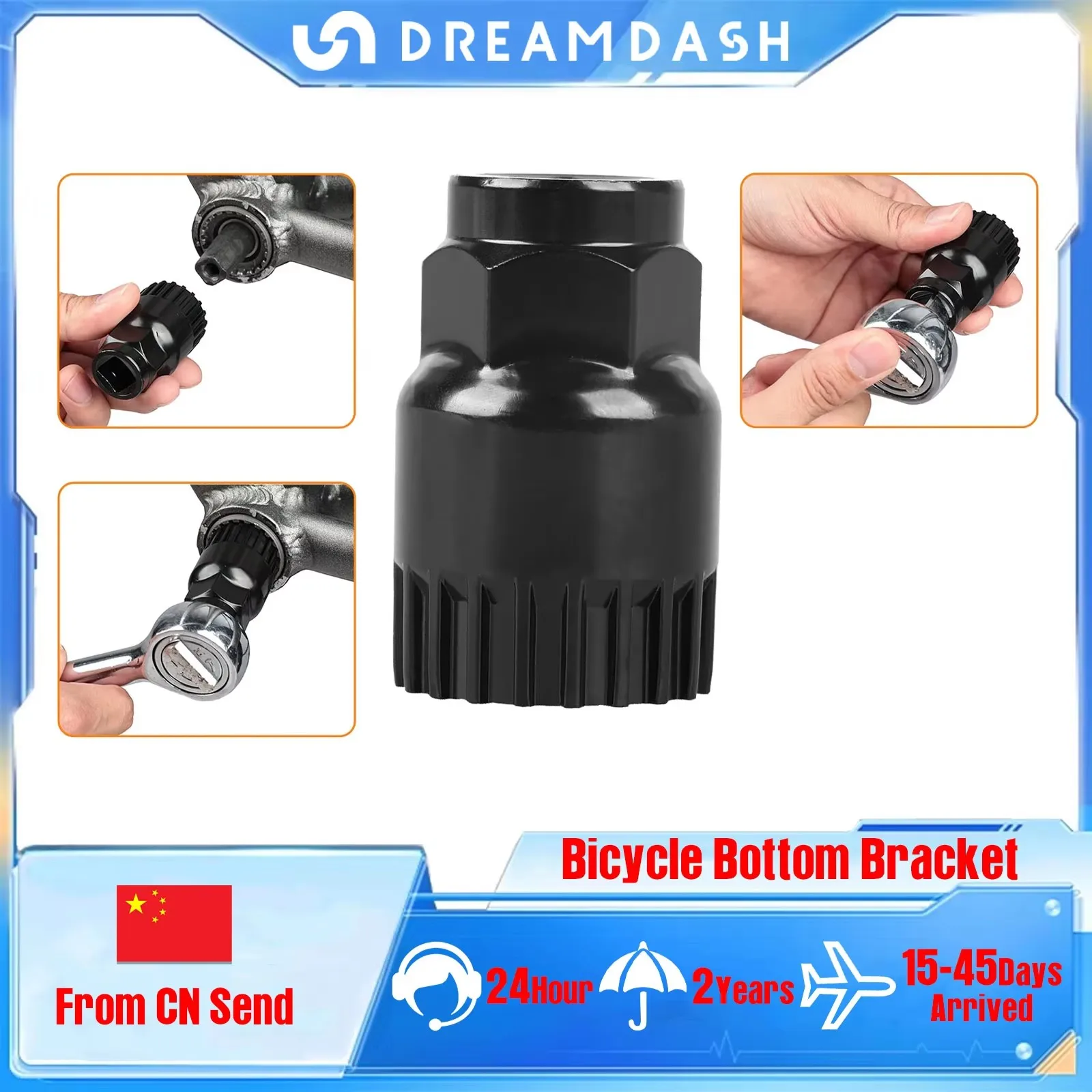 

Dreamdash Bicycle Bottom Bracket Remover BB Puller 20 Teeth Wrench Box Sockets Cycling Bike Spanner Repair Tool Flywheel Tool