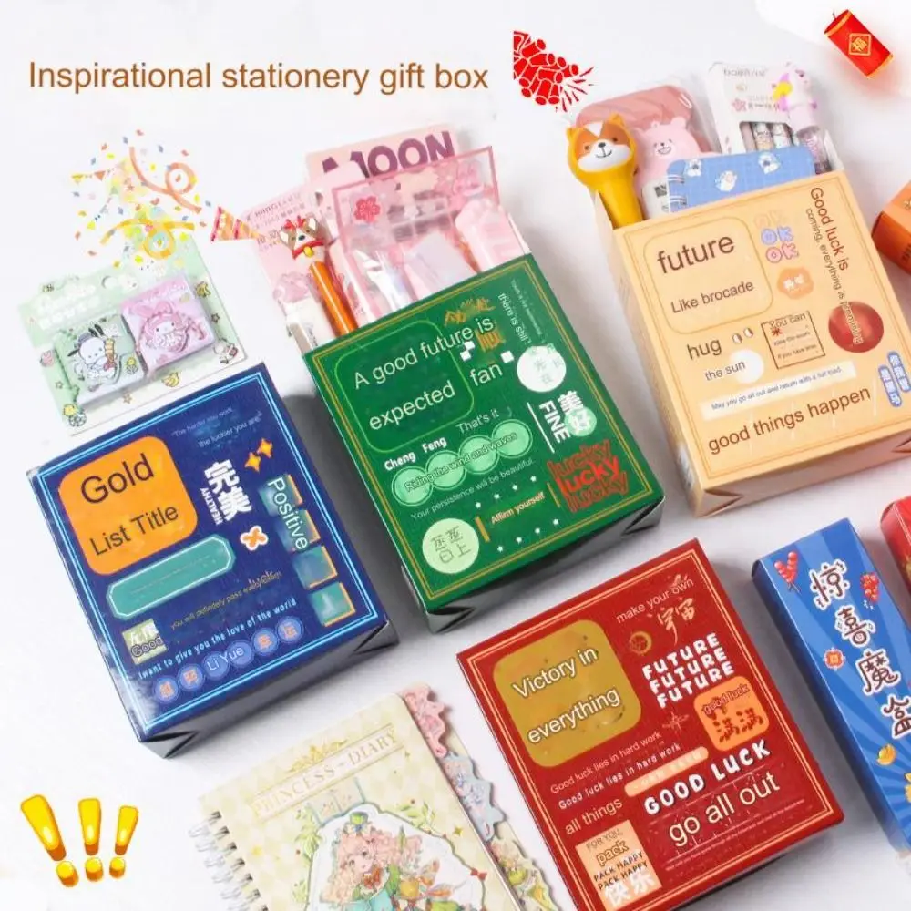 Creative Cartoon Stationery Set Eraser Pencil Stationery Blind Bag Sharpener Birthday Gifts Student Gift Pack School Supplies