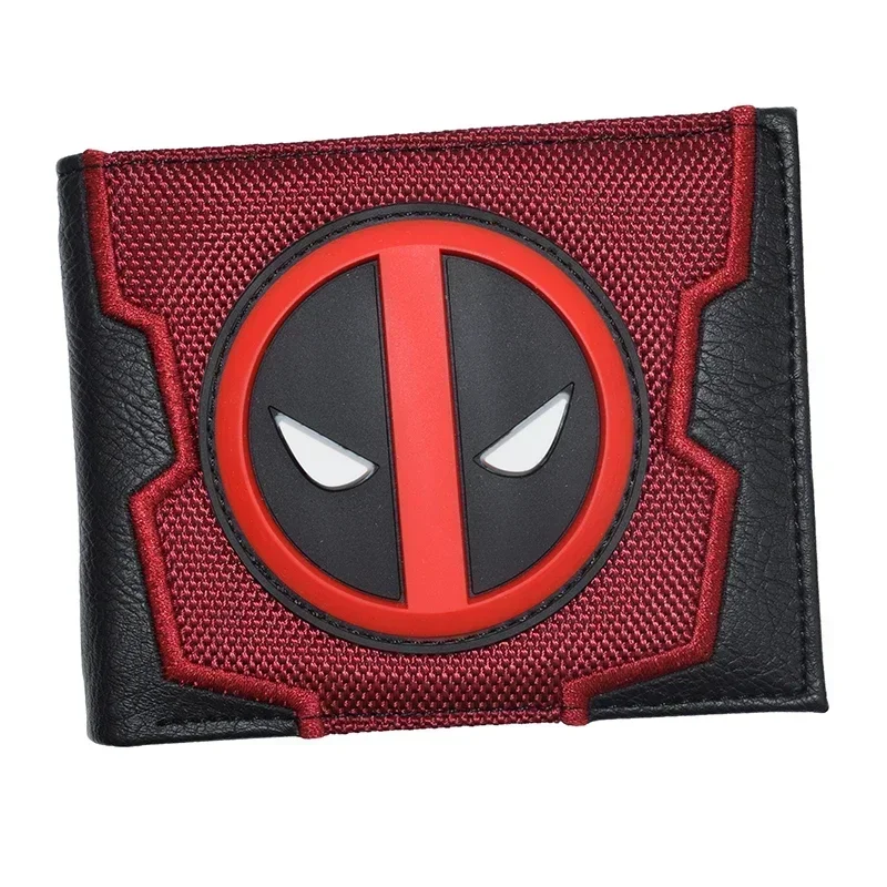 New Anime Foldable Wallet Marvel Avengers Deadpool Men Children Bank ID Card Holder Coin Purse Card Clip Bag Cosplay Kids Gift