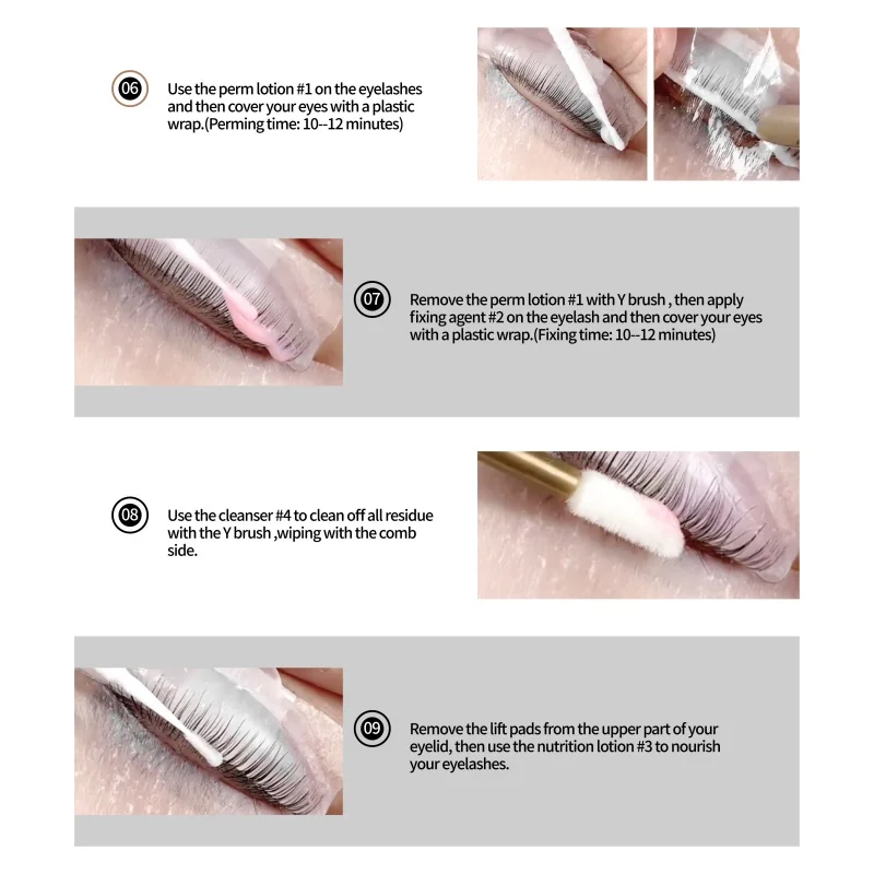 반영구 속눈썹 연장 리프팅 키트, 6-8 주 지속, 칼리아 파마 속눈썹 강화제, 메이크업 도구, 직송