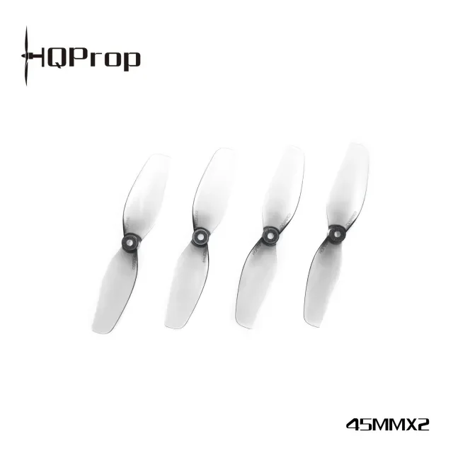 HQProp 1.8x1.4 45mm 2-Blade Ultralight PC Propeller 2CW 2CCW 1.5mm Shaft Grey Tiny Whoop FPV Drone Props