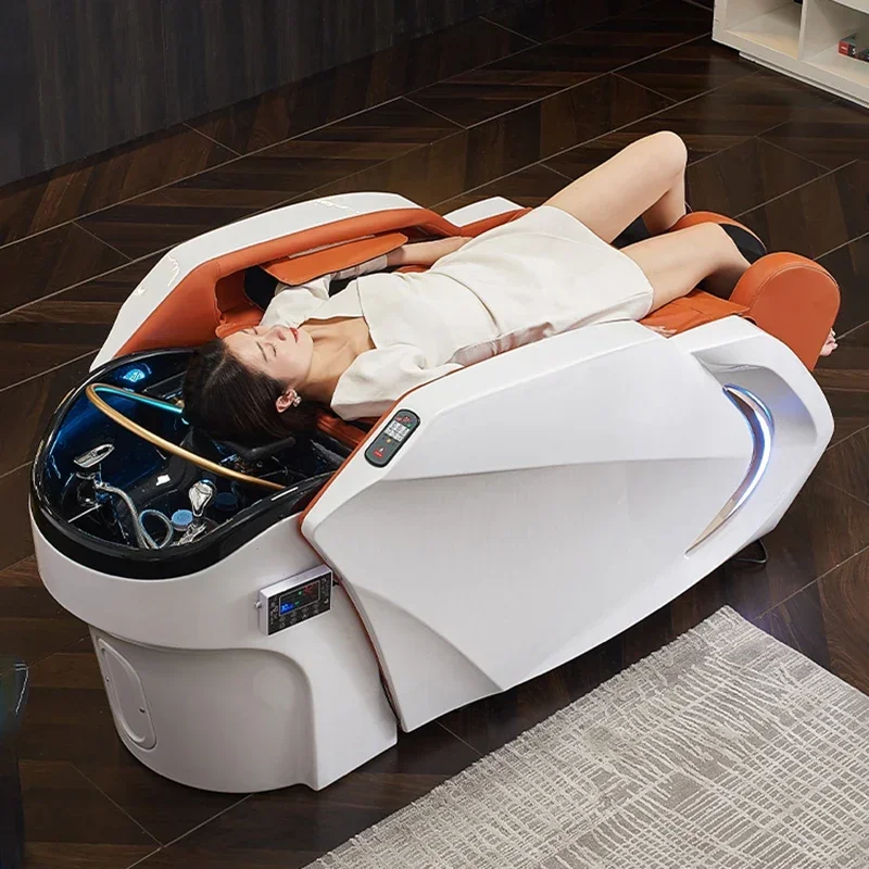 

Electric Massage Single Sleeping Water Bed Hairdressing Salon Barber Wash Chairs Beauty Customer Spa Cama Abatible Shampoo Bed