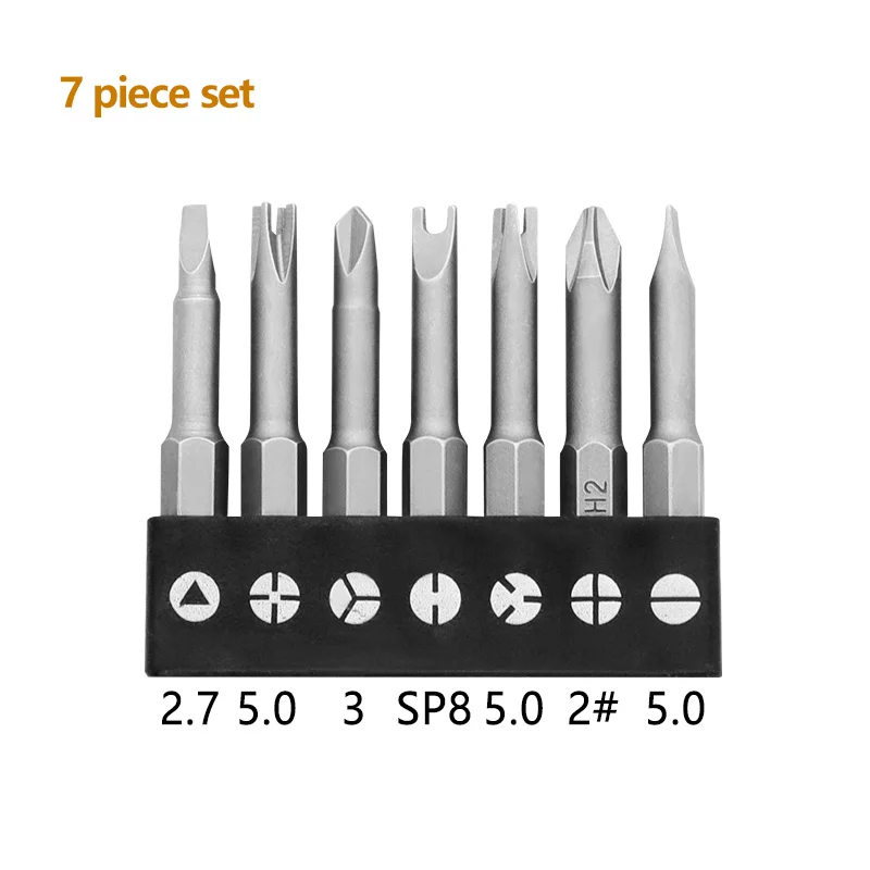 Special Shape Screwdriver Bits 13pcs Triangle Tri-wing Y-type U-shape Magnetic CR-V Steel 1/4 Hex Drive Security Repair Bit Set