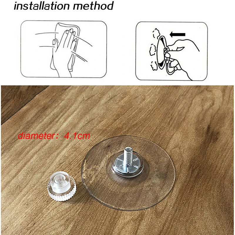 12/9/6/3Pcs Clear Sucker Suction Cups Mushroom Head Strong Vacuum Suckers Hooks Hanger For Window Decoration Wedding Car Glass