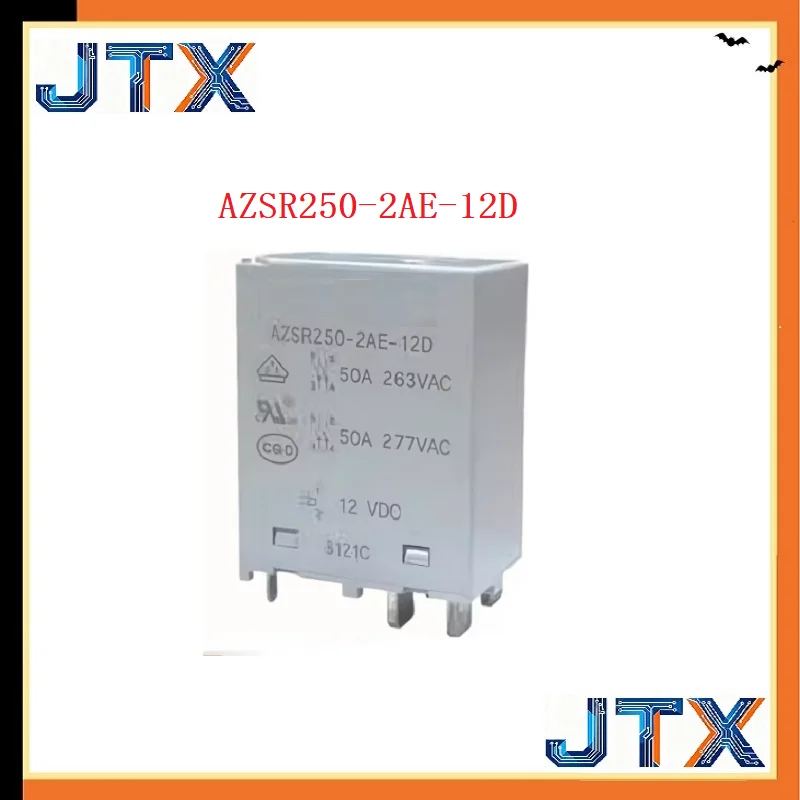 1PCS/LOT AZSR250-2AE-12D New Energy 12VDC 12V Relay 50A Dual Normally Open 6-pin 100% Brand New Good Quality Original