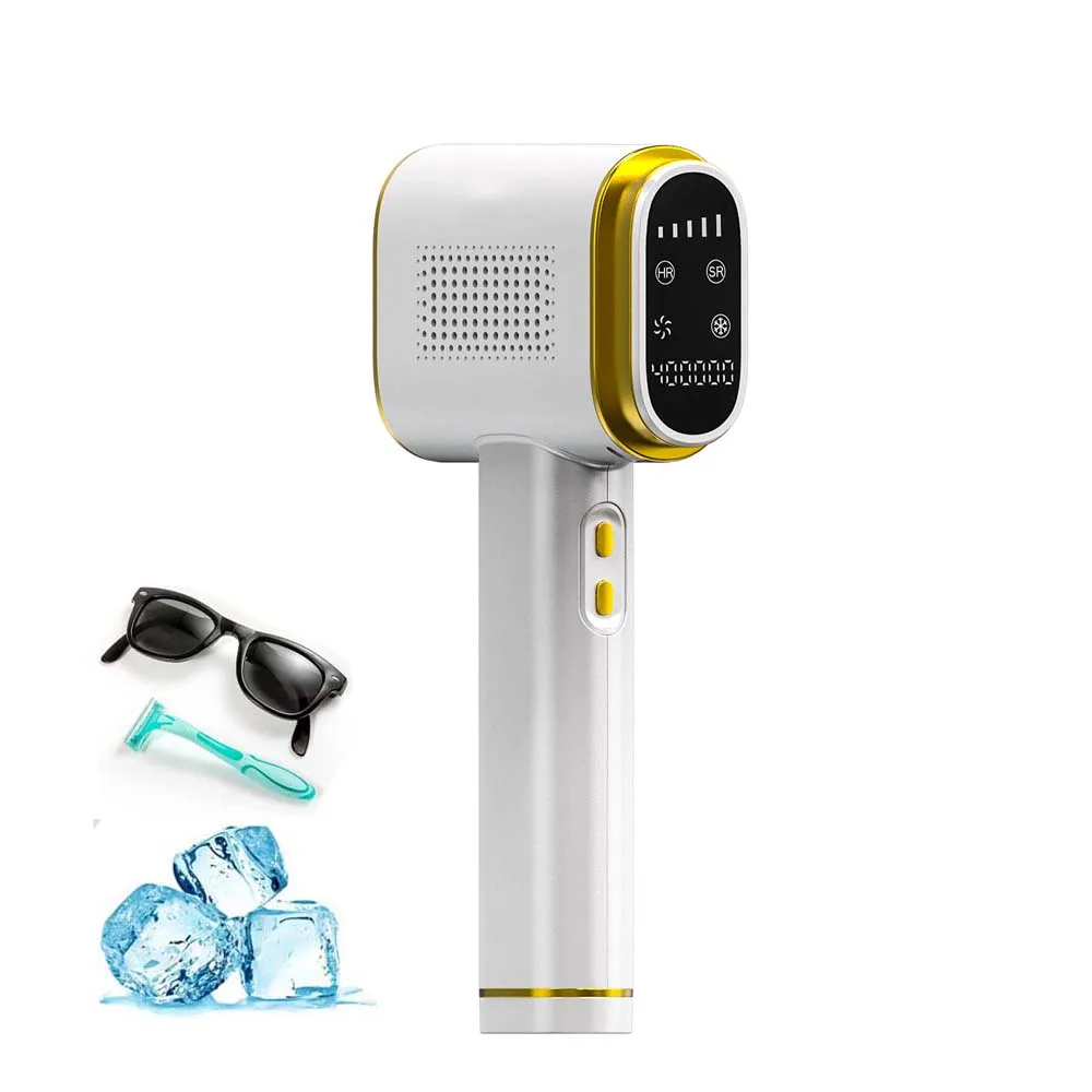 New Laser Hair Removal Freezing Point Laser Epilator Body Bikini IPL 999000 Flash Depilator Painless Electric Epilator Machine