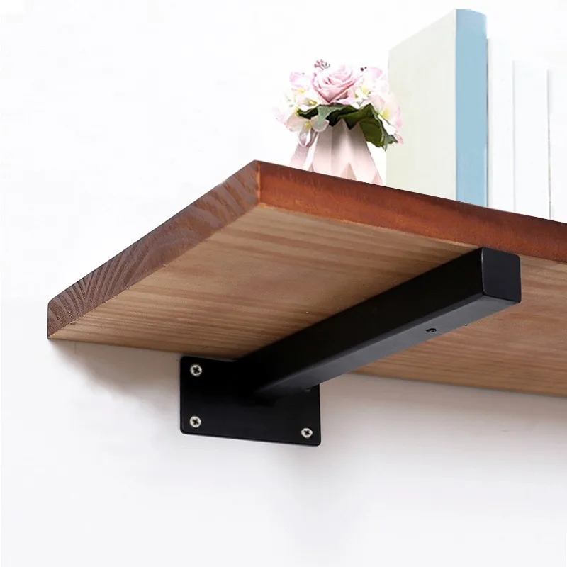 Heavy Duty Stainless Steel Flat Bracket, Wall Shelf Support & Triangle Bracket for Partition Board