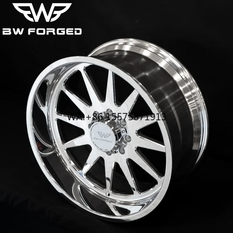 

Полированные хромированные кованые легкосплавные диски для грузовиков, 6x139.7 8x180 8x165.1 8x170, усиленные внедорожные диски