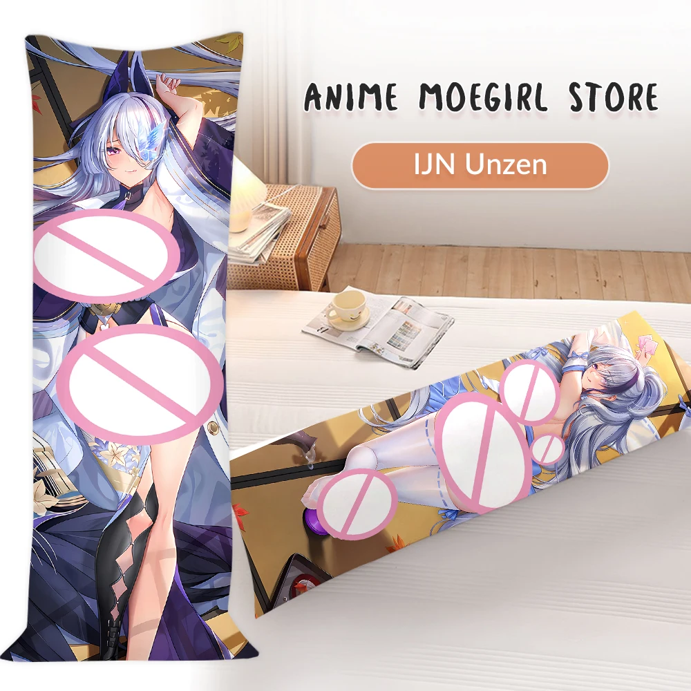 

Azur Lane Ijn Unzen Dakimakura Anime Pillowcase Soft 3D Double-Sided Printed Throw Pillow Case Otaku Gifts Headboard Pillowcases