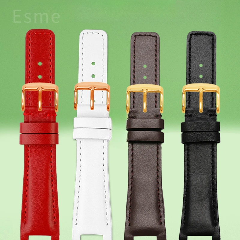 High Quality Genuine Cow Leather Watchbands for GC Gucci YA1332 YA1333 YA1335 Sweatproof Watch Accessories 16x10 20x12 22x14mm