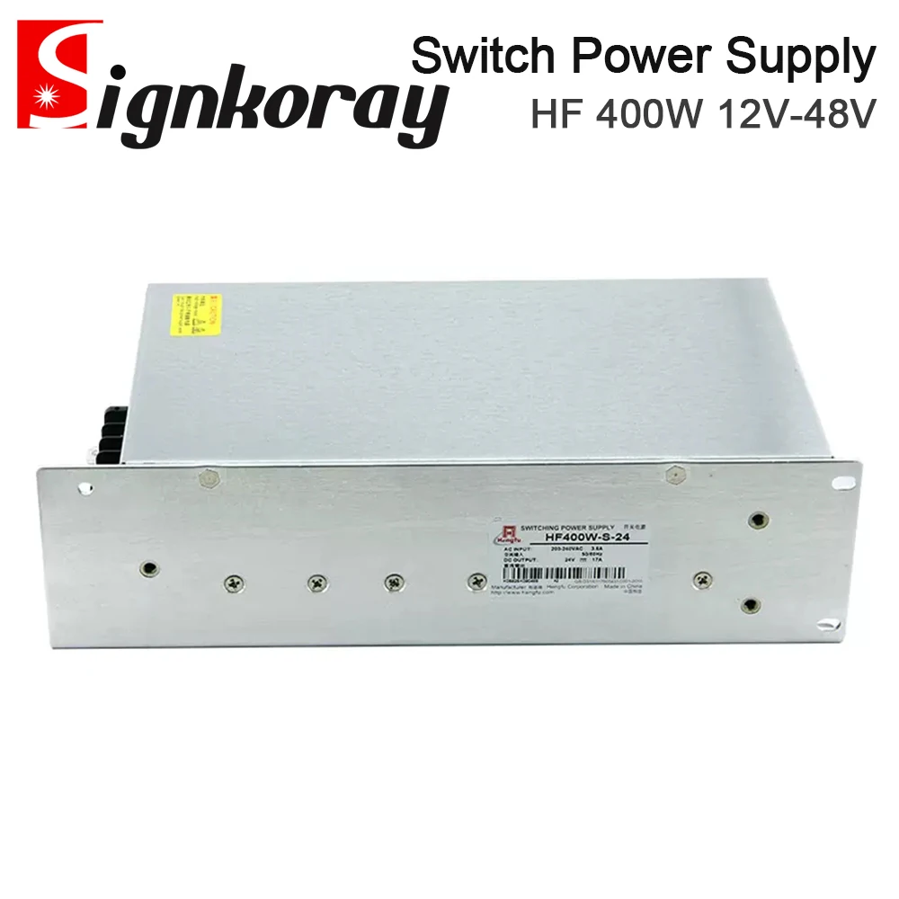 SignkoRay 400W Switch Power Supply HF400W-S 12V 24V 36V 48V Single Output for Industrial Control Communication Display Screen