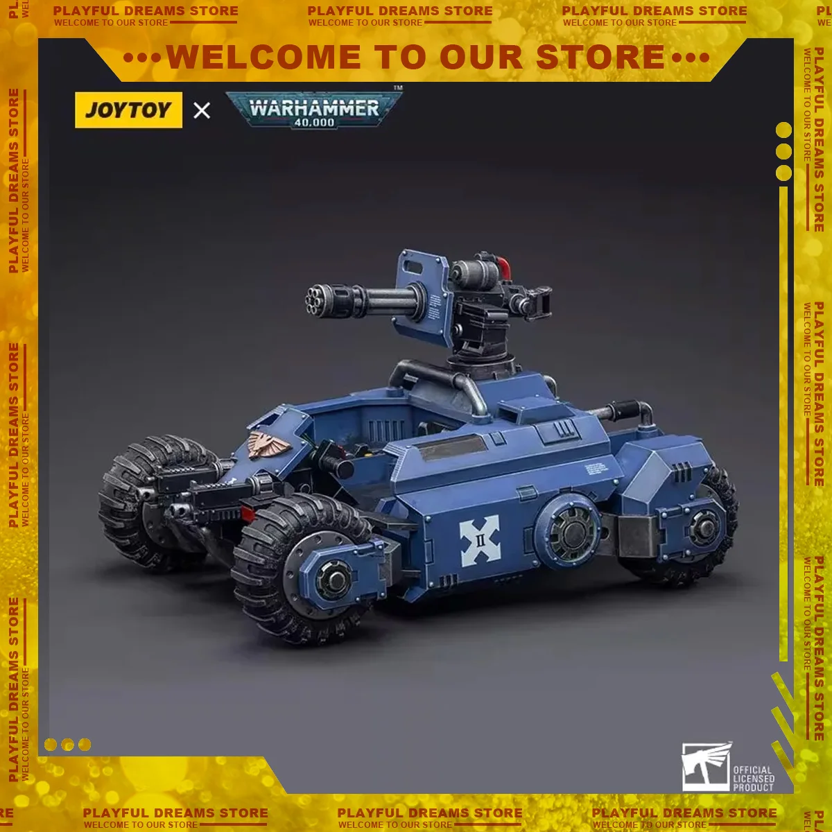 In Stock JOY TOY Warhammer 40K Action Figure Ultramarines Primaris Invader ATV Anime Model Collection Toy Gift