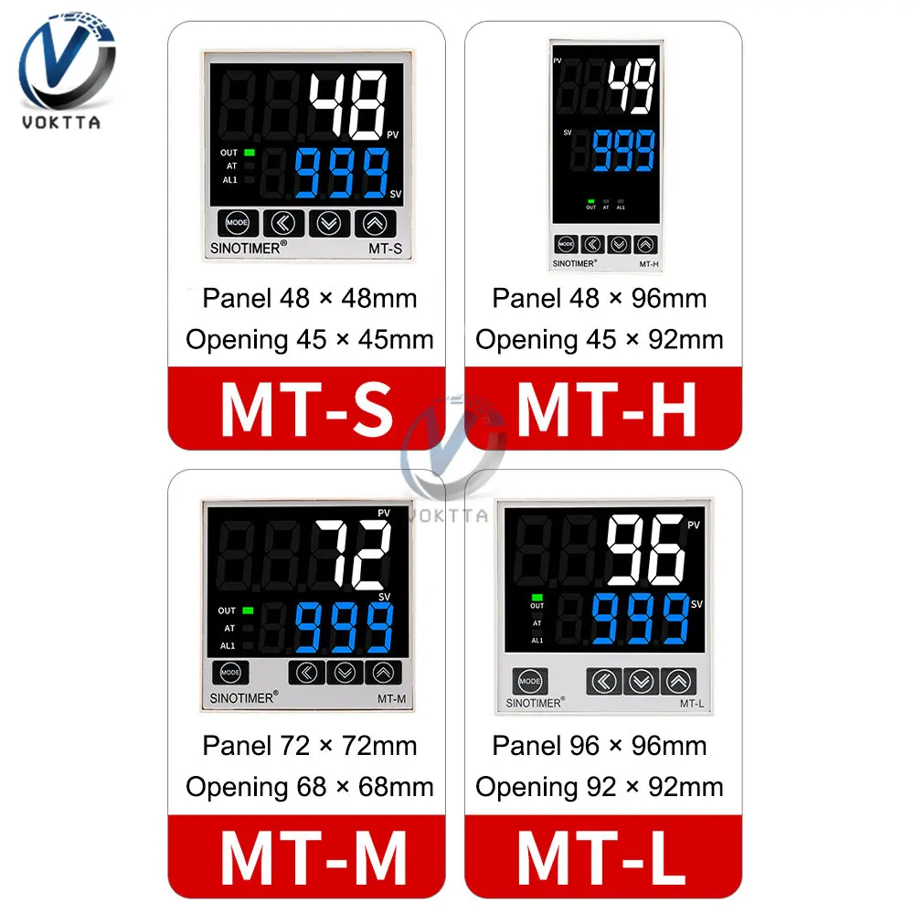 PID Thông Minh Bộ Điều Khiển Nhiệt Độ KJEN Loại 4 Đầu Vào Nhiệt Độ Thông Minh Điều Chỉnh Tiếp Rắn Đôi Đầu Ra