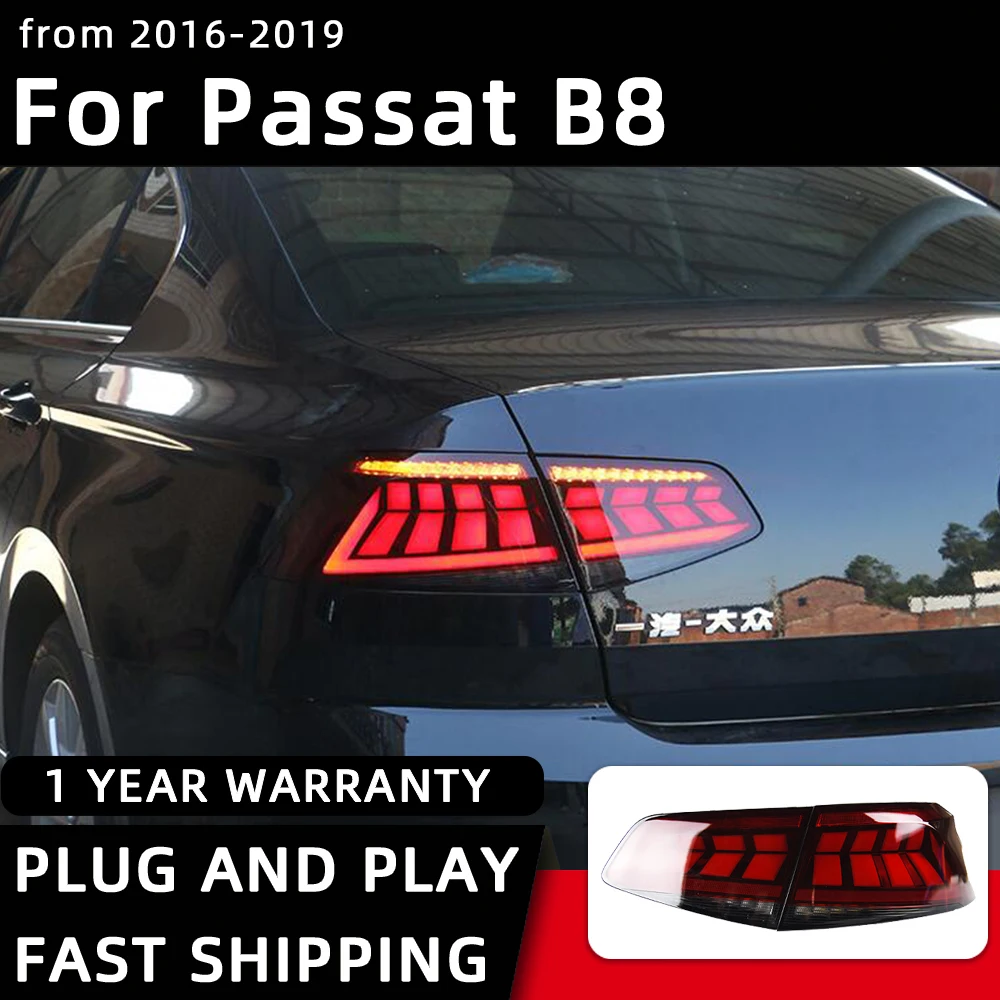 

Taillight For VW Passat B8 LED Taillights 2016-2019 Tail Lamp Car Styling DRL Signal Projector Lens Automotive Accessories Rear