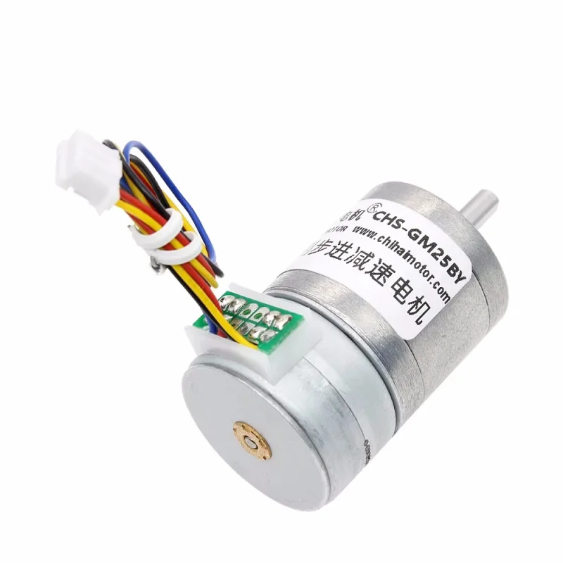 GM25-25BY 2Phase 4Wire DC5V12V Brushless Gear Stepping Motor GM25GA 10R Driver Board DIY Model