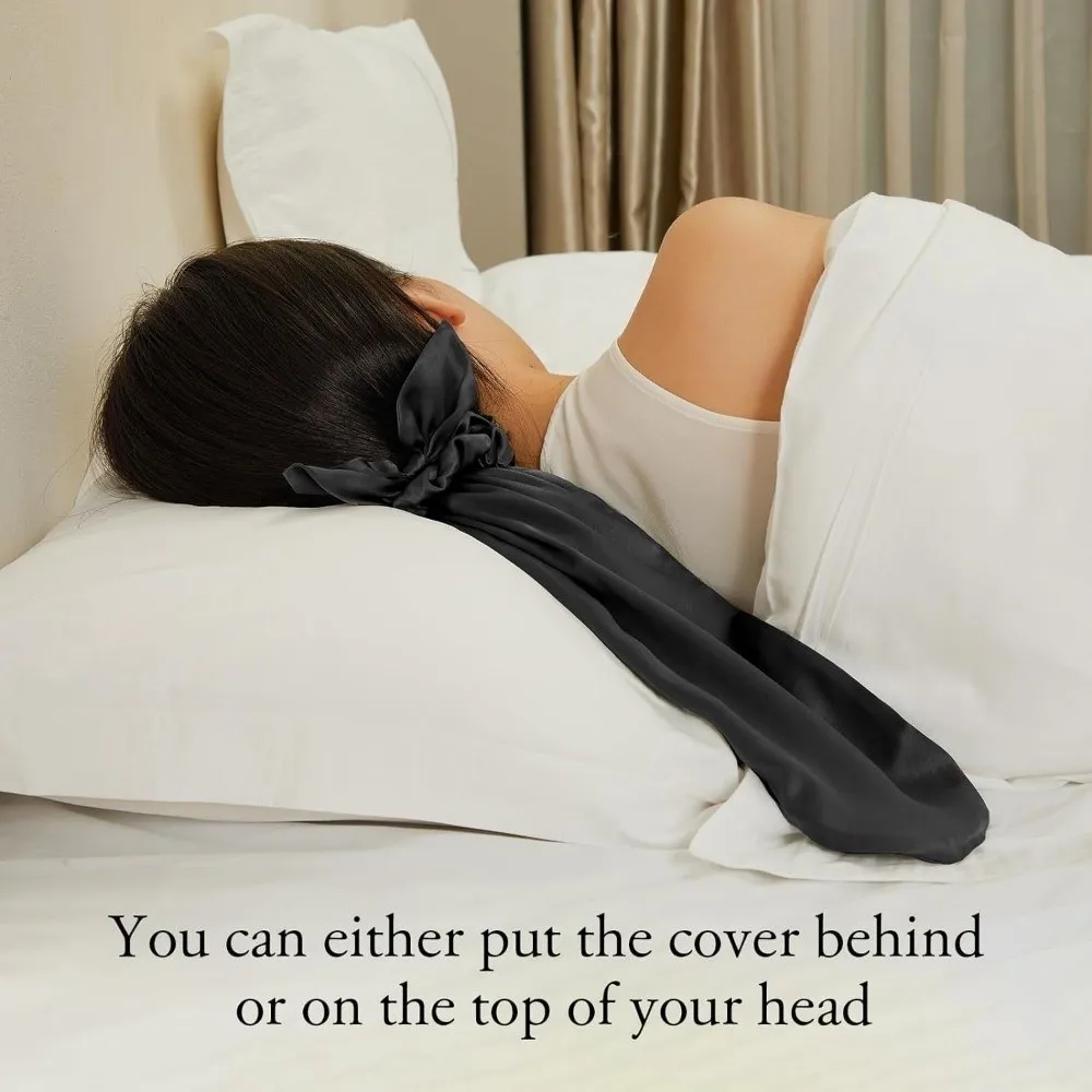 1 مجموعة النساء قبعة النوم الكبيرة رباط شعر مطاطا حريري الساتان الشعر الطويل بونيه حامي الشعر عكسها ليلة النوم قبعة الاستخدام اليومي