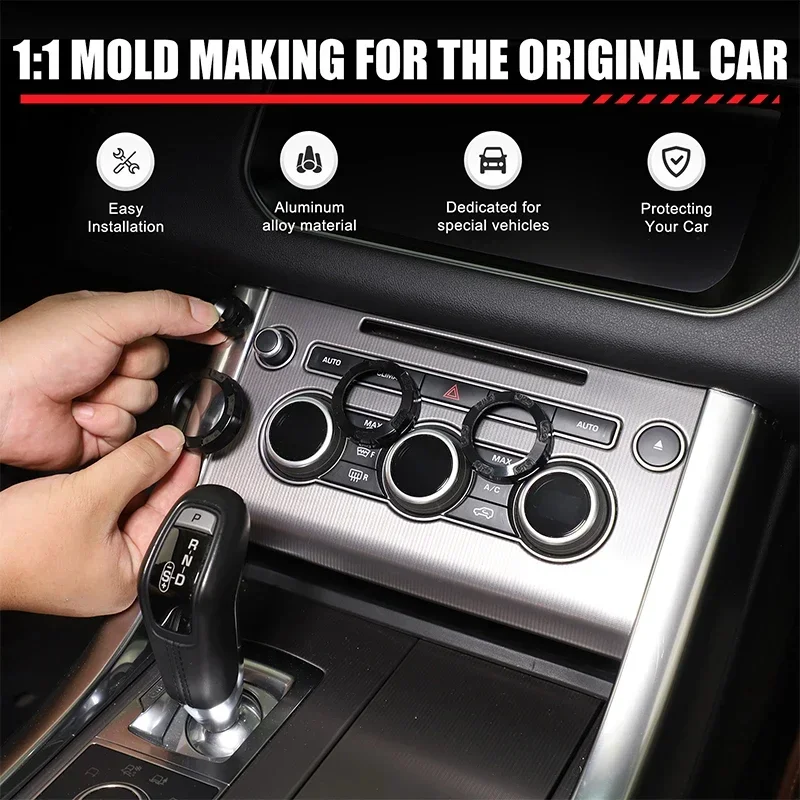

Car Air Conditioning Volume Knobs Cover For Land Rover Range Rover Sport Vogue Autobiography 2014-2017 Car Interior Accessories