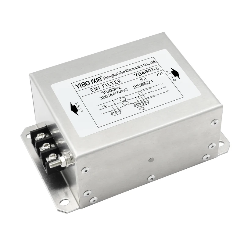 YIBO Three phase three wire power filter 380V anti-interference frequency conversion servo dedicated YB460