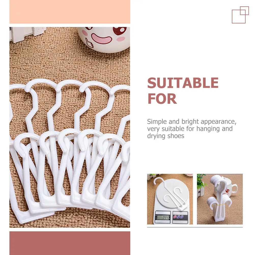 

20 Pcs Shoe Hook Double Hooks for Shoes Hanging Organizer Door Hanger Rack Fitness