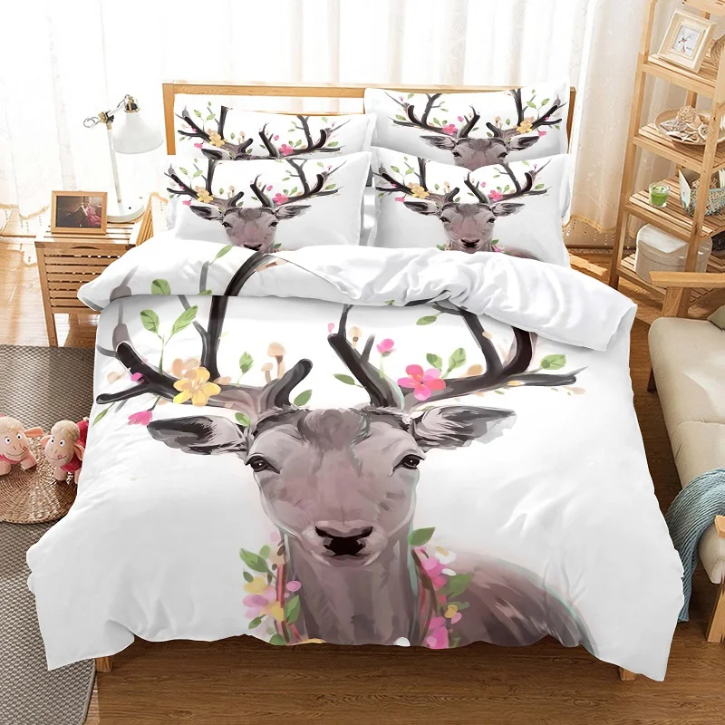 

Lovely Animal Bedding Set Animal Theme Duvet Cover Set Fashion Duvet Cover Children's Bedroom Cartoon Duvet Cover Bedding Set