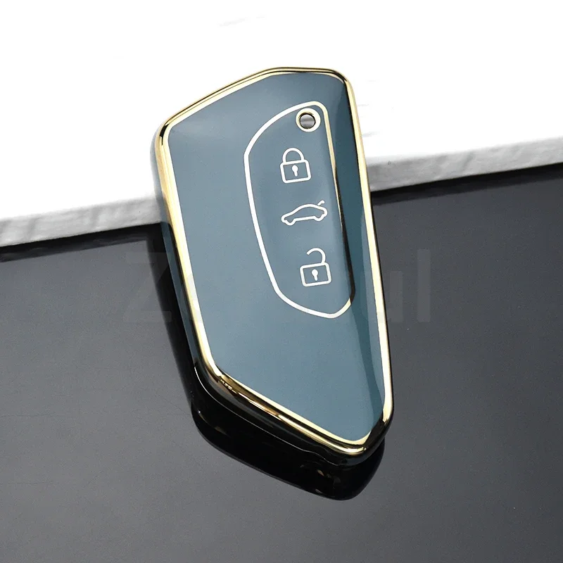 Shell Fob TPU Car Key Case Cover For VW Volkswagen ID.3 ID.4 Golf 8 MK8 Cupra Skoda Octavia A8 SEAT Leon MK4 Formentor Tarraco view 6