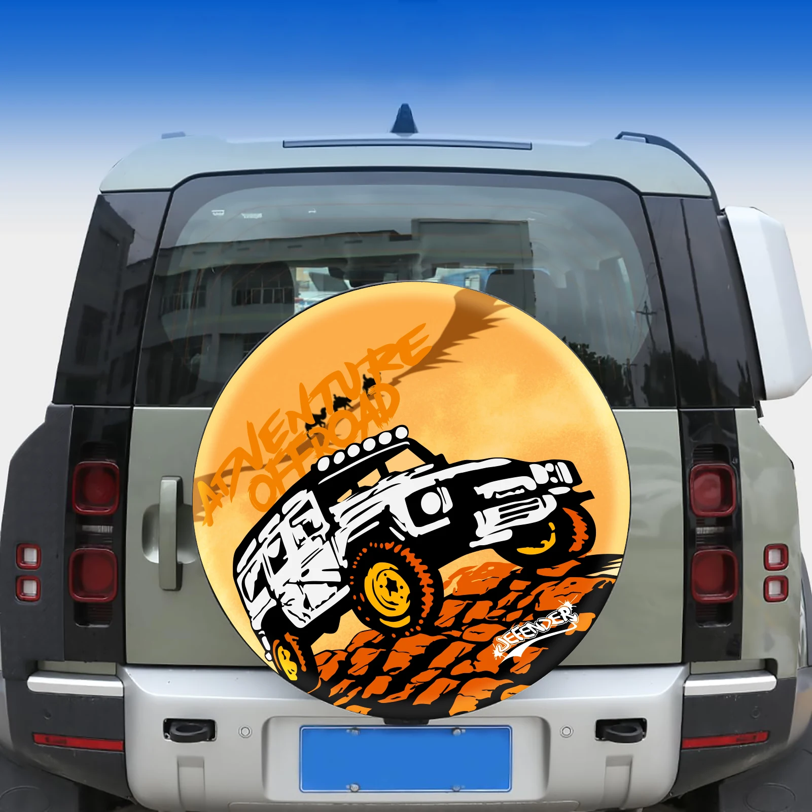 Spare Tire Cover Wheel Protective Cover For Land Rover Defender 90 110 130 Dia. 80-82cm Tire Storage Bag Waterproof Dust-Proof