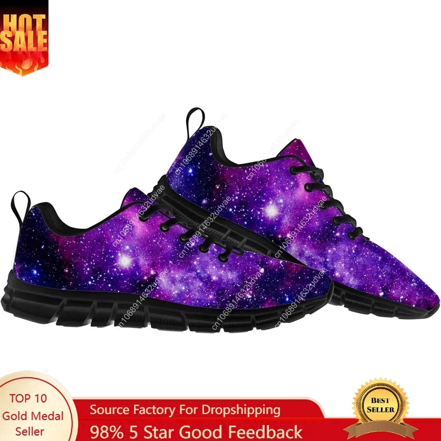 

Colorful Galaxy Sports Shoes Lace Up Sneakers Breathable Sneaker for Mens Women Boys Girl Youth