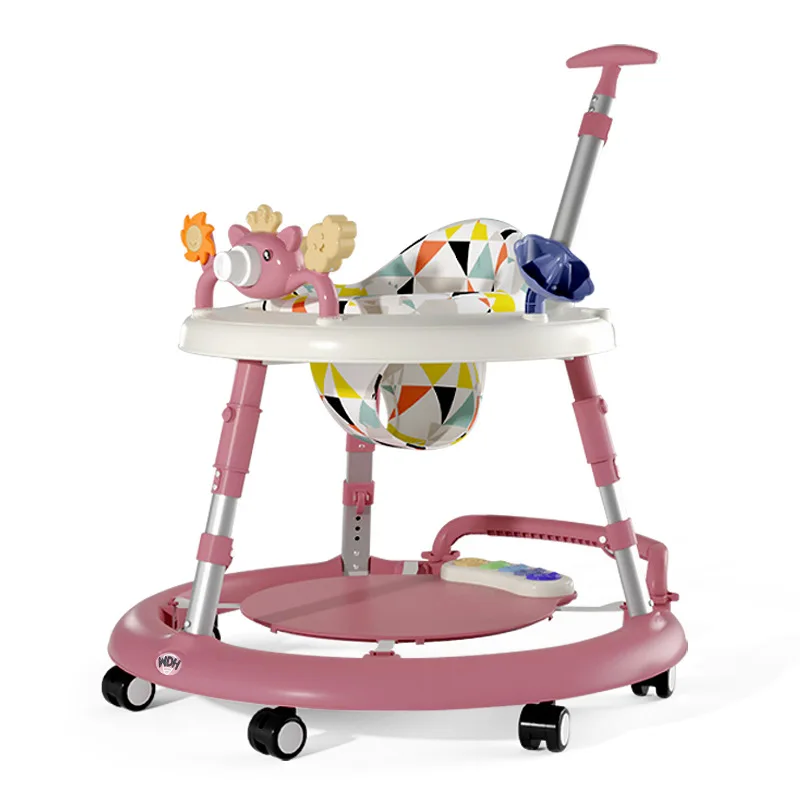 Baby Walker Pushes The Foldable U-shaped Baby Walker Anti-o-leg Multifunctional Walker Push Car for Kids Baby Car Walker