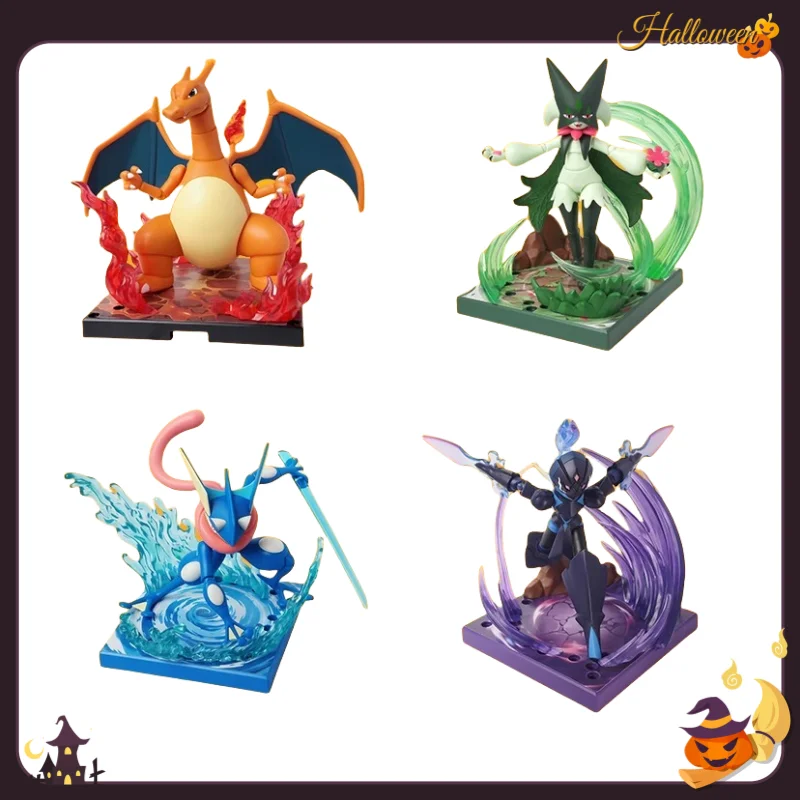 البوكيمون الشكل بيكاتشو تشارجر Eevee Ceruledge Greninja عمل نموذج لجسم الزينة الديكور اللعب جمع هدية الكريسماس