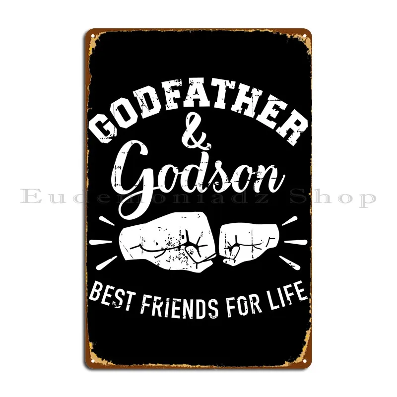 Godfather And Godson Frien Metal Sign Printing Decoration Bar Cave Iron Customize Tin Sign Poster