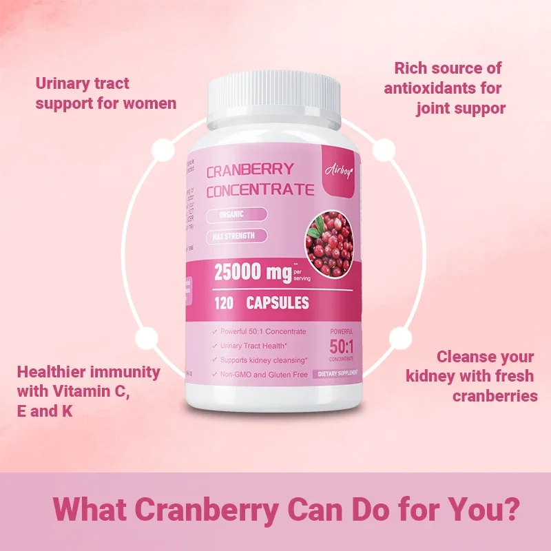 Cranberry - Supports Urinary System Health Bladder Health Potent Antioxidant