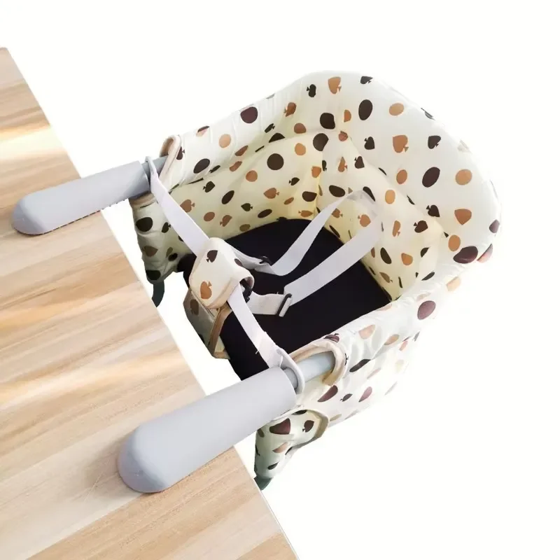 Children's Baby Backrest Dining Chair with Plate Large Square Suitable for 1-3 years old