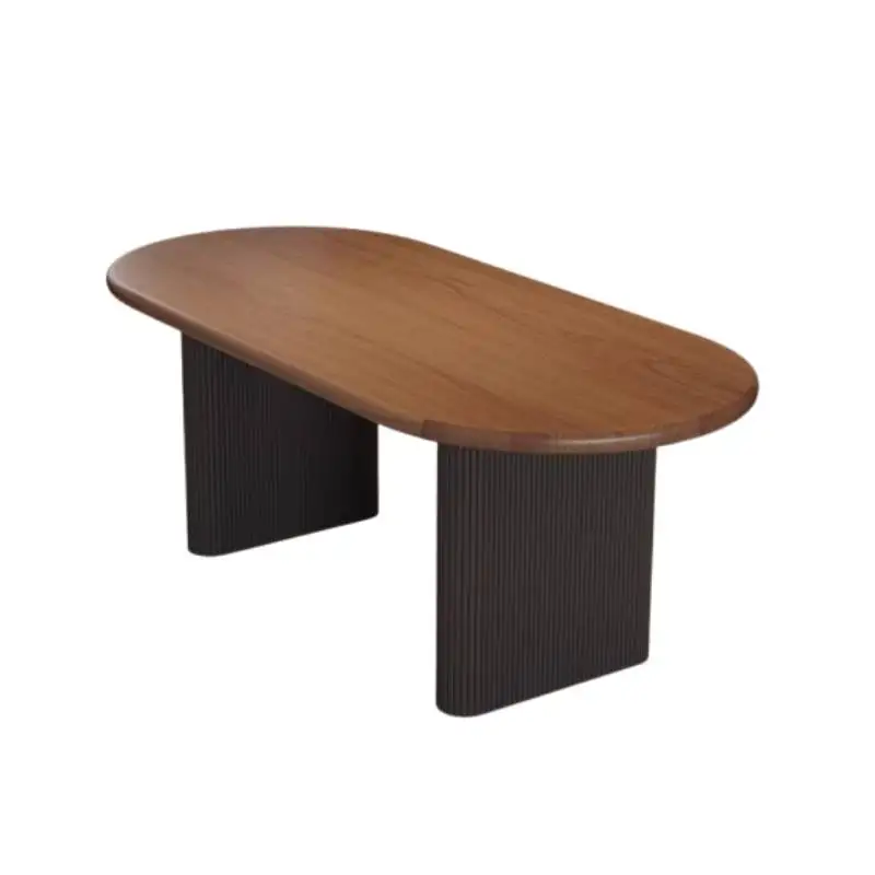 ديكورات بيضاوية طاولة طعام مساحة صغيرة حديقة الشمال الخشب مطعم طاولة طعام غرفة المعيشة أثاث تافولينو دا سالوتو #6