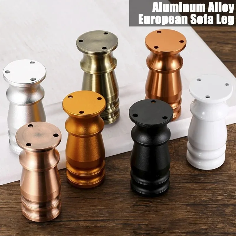 4pcs  Aluminum Alloy Furniture Leg Extra Thick European Sofa Leg With Screw for Sofa Table Cabinet Coffee Desk