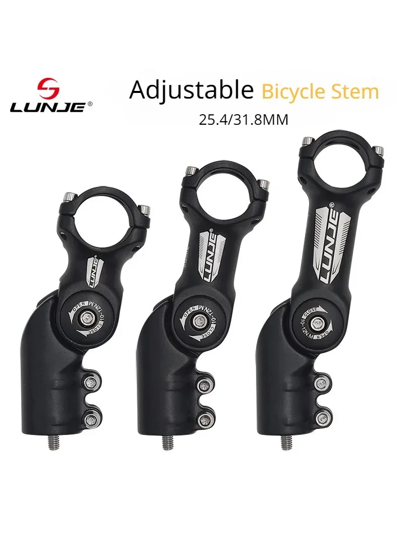 AliExpress Adjustable Angle Handlebar Riser Aluminum Alloy Bicycle Stem Extension Adapter 3D forging MBT 25.4/31.8mm Bike Parts