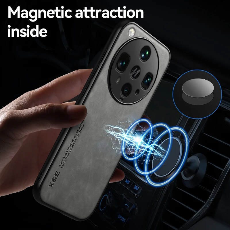 Case for Oppo Find X8 Ultra Luxury Shockproof Protective Cover Magnetic Car Holder Protection X8 Pro X8s X8 Coque Fundas Capa