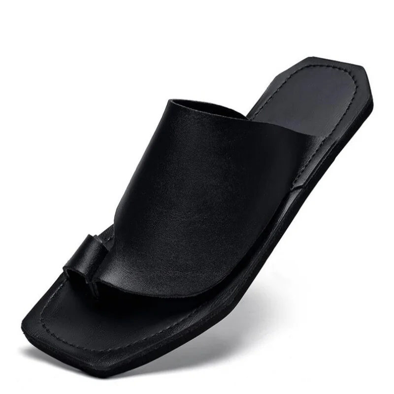 

Летние модные уличные сандалии больших размеров, пляжные персонализированные тапочки для дома и ванной, с мягкой подошвой из ЭВА, нескользящие, мужские, 38-47 размеры