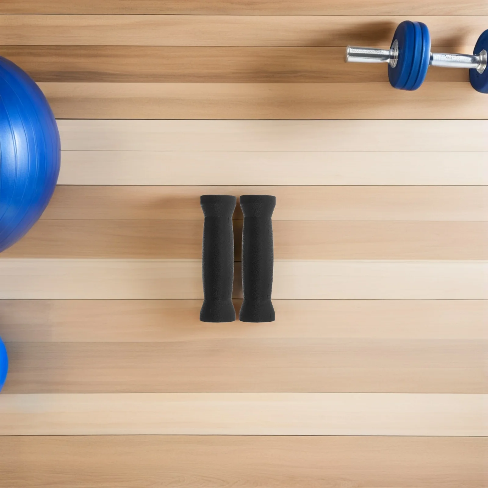 

1Pairs Dumbbell Handle Grips Black Non-Slip Coated Bar Pad for Gym Home Weightlifting Powerlifting Handle Accessory Equipment