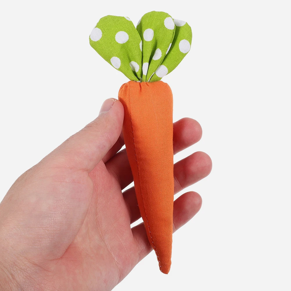 ของตกแต่งรูปแครอท 2 ชิ้น ทำจากผ้า รูปทรงเหมือนจริง สำหรับตกแต่งเทศกาลอีสเตอร์ งานปาร์ตี้ ตกแต่งโต๊ะ บ้าน สำนักงาน สวน ของตกแต่งปลอม